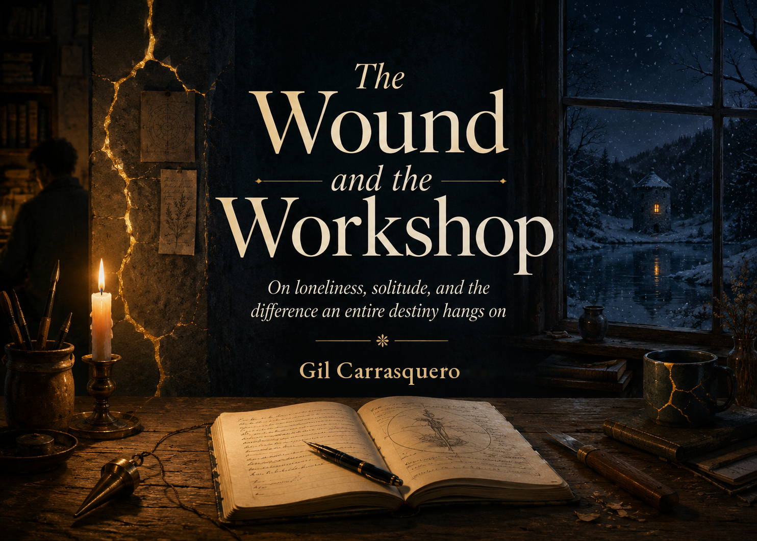 Cover image for the essay “The Wound and the Workshop”